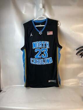 Michael Jordan #23 North Carolina Tar Heels UNC Black Alternate Basketball Jerse